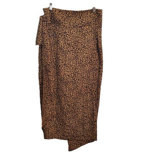 Women's Never Fully Dressed Skirt Size 6 Brown Leopard Print